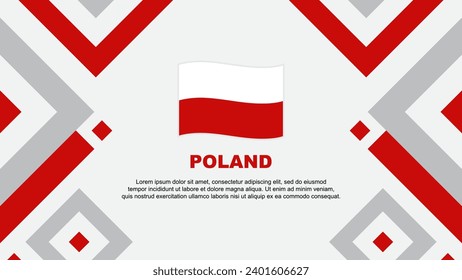 Poland Flag Abstract Background Design Template. Poland Independence Day Banner Wallpaper Vector Illustration. Poland Template