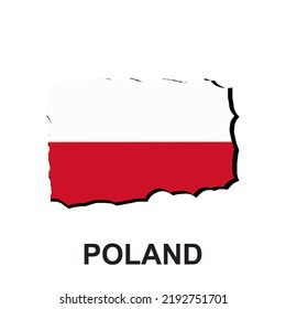 POLAND FLAG, ATTRACTIVE AND SIMPLE VECTOR