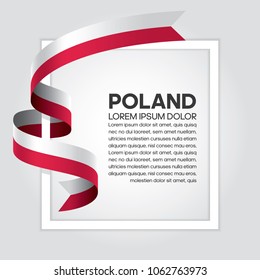 Poland flag background