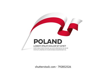 Poland flag background