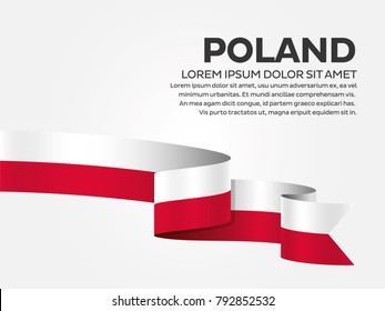 Poland flag background