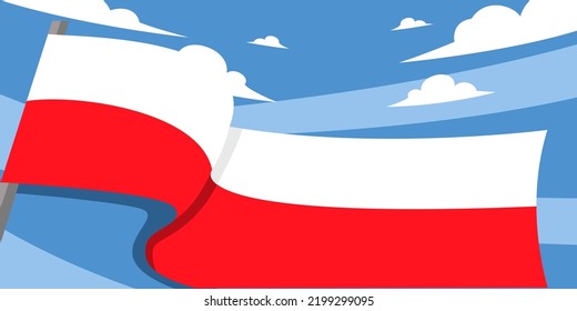 Plantillas de diseño de fondo de marca de Polonia