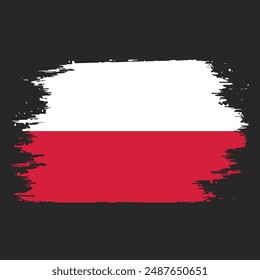 Poland Flag Brush Paint Images With Transparent Background, Stock Photos, 3D objects, Poland flag Royalty Free Vector Image, Symbol of Poland