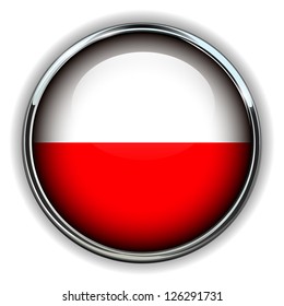 Poland flag button