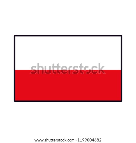 Poland flag emblem