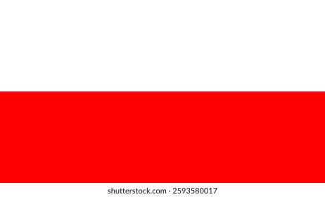 Poland flag flat icon design