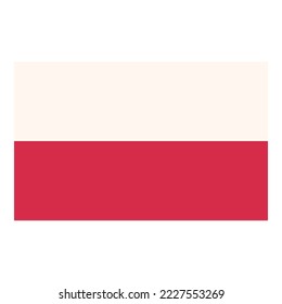 Poland flag icon cartoon vector. Travel tourism. Forest polish