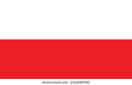 Poland flag icon eps8. illustrator vector