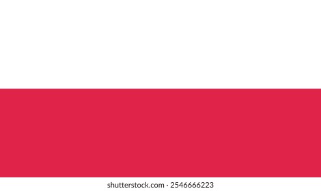 Poland Flag Illustration Premium Quality High Resolution 300DPI