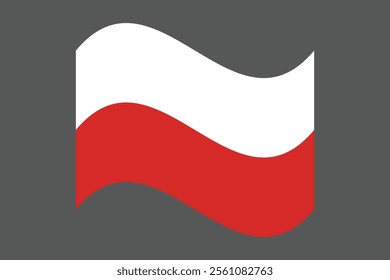 Poland flag, The flag of Poland, Flag of Poland national country symbol illustration Vector, Rectangle Poland flag illustration, Flat vector illustration
