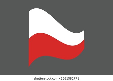 Poland flag, The flag of Poland, Flag of Poland national country symbol illustration Vector, Rectangle Poland flag illustration, Flat vector illustration
