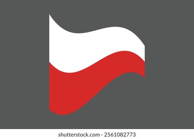 Poland flag, The flag of Poland, Flag of Poland national country symbol illustration Vector, Rectangle Poland flag illustration, Flat vector illustration
