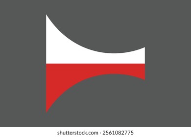 Poland flag, The flag of Poland, Flag of Poland national country symbol illustration Vector, Rectangle Poland flag illustration, Flat vector illustration
