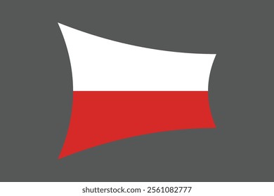 Poland flag, The flag of Poland, Flag of Poland national country symbol illustration Vector, Rectangle Poland flag illustration, Flat vector illustration
