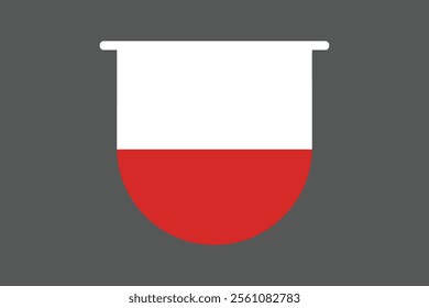 Poland flag, The flag of Poland, Flag of Poland national country symbol illustration Vector, Rectangle Poland flag illustration, Flat vector illustration
