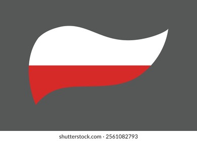 Poland flag, The flag of Poland, Flag of Poland national country symbol illustration Vector, Rectangle Poland flag illustration, Flat vector illustration
