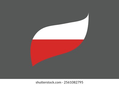 Poland flag, The flag of Poland, Flag of Poland national country symbol illustration Vector, Rectangle Poland flag illustration, Flat vector illustration
