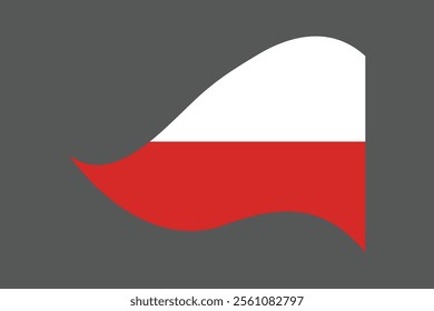 Poland flag, The flag of Poland, Flag of Poland national country symbol illustration Vector, Rectangle Poland flag illustration, Flat vector illustration
