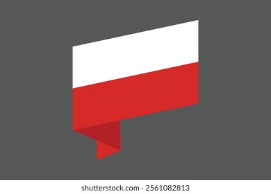 Poland flag, The flag of Poland, Flag of Poland national country symbol illustration Vector, Rectangle Poland flag illustration, Flat vector illustration
