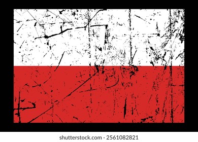 Poland flag, The flag of Poland, Flag of Poland national country symbol illustration Vector, Rectangle Poland flag illustration, Flat vector illustration
