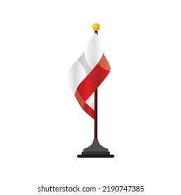 poland flag national patriotik design