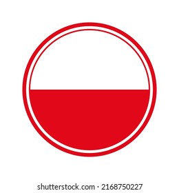 Poland flag, official colors and proportion correctly. National Poland flag. Flat vector illustration. EPS10.