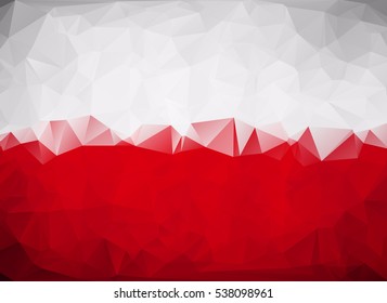 Poland flag polygon texture background