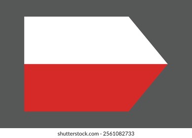 Poland flag sign, Poland flag vector graphic, Poland country flag is a symbol of freedom, National Poland flag, vector illustration
