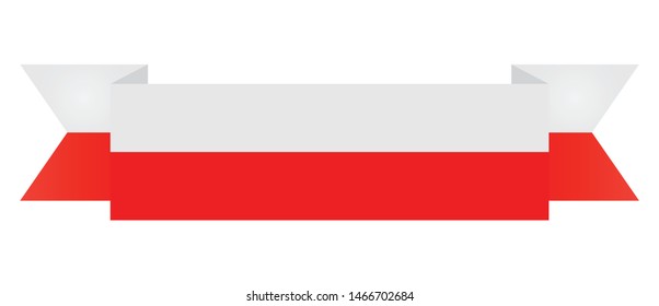 Poland flag. Simple vector Poland flag