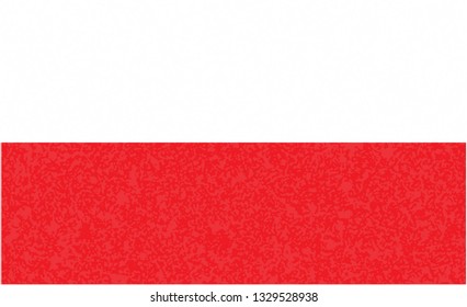 Poland    flag. Simple vector Polish flag