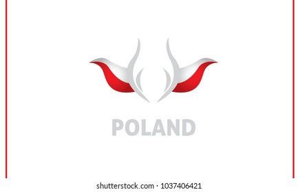 poland flag and tulip