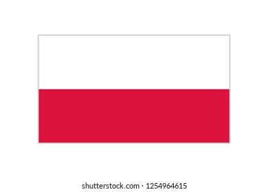 Poland flag vector. Flag of Poland
