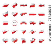 Poland flag, vector illustration
