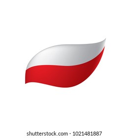 Poland flag, vector illustration