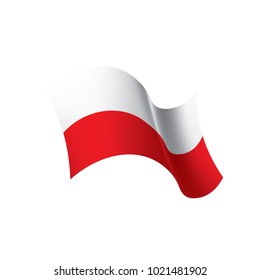 Poland flag, vector illustration