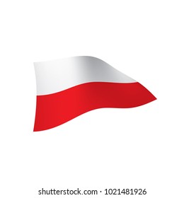 Poland flag, vector illustration