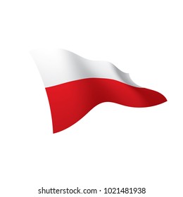 Poland flag, vector illustration