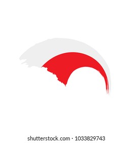 Poland flag, vector illustration
