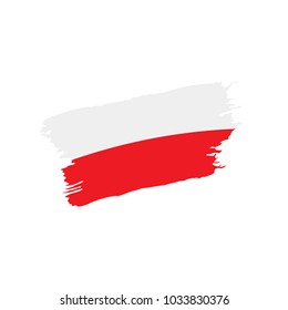 Poland flag, vector illustration