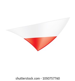 Poland flag, vector illustration