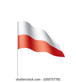 Poland flag, vector illustration
