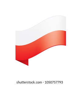 Poland flag, vector illustration