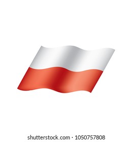 Poland flag, vector illustration