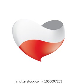 Poland flag, vector illustration