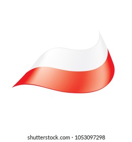 Poland flag, vector illustration