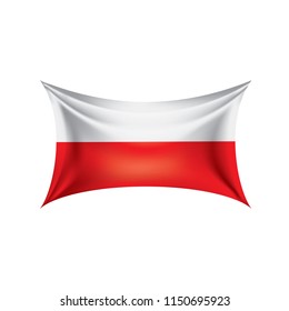 Poland flag, vector illustration