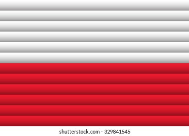 Poland Flag. Vector Illustration.