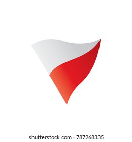 Poland flag, vector illustration