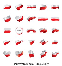 Poland Flag, Vector Illustration