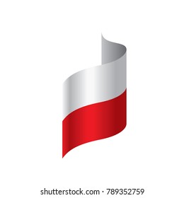Poland flag, vector illustration